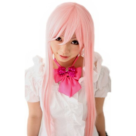 Long Straight Pink Wig