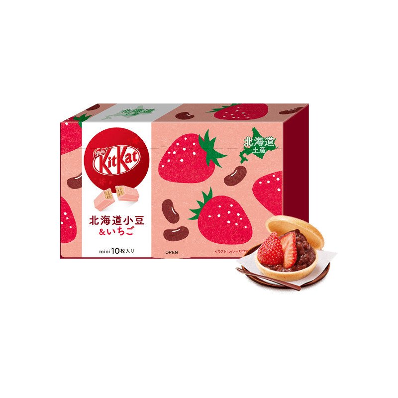 Japanese Kit-Kat Hokkaido Red bean & Strawberry