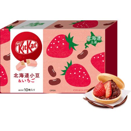 Japanese Kit-Kat Hokkaido Red bean & Strawberry