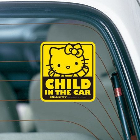 Hello Kitty Child In The Car sticker