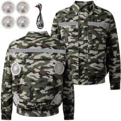 Air cooling jacket with fans with quad fans